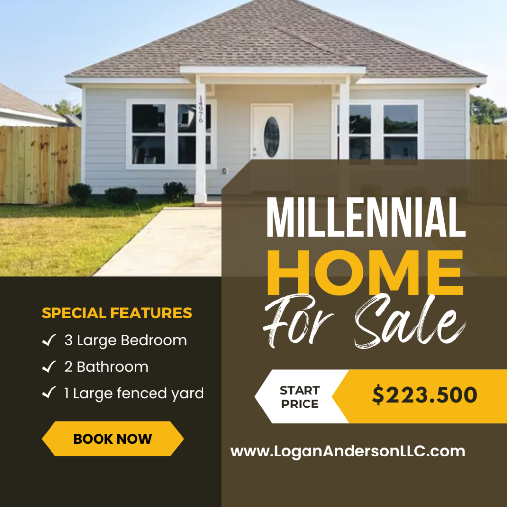 Millennial house for sale 