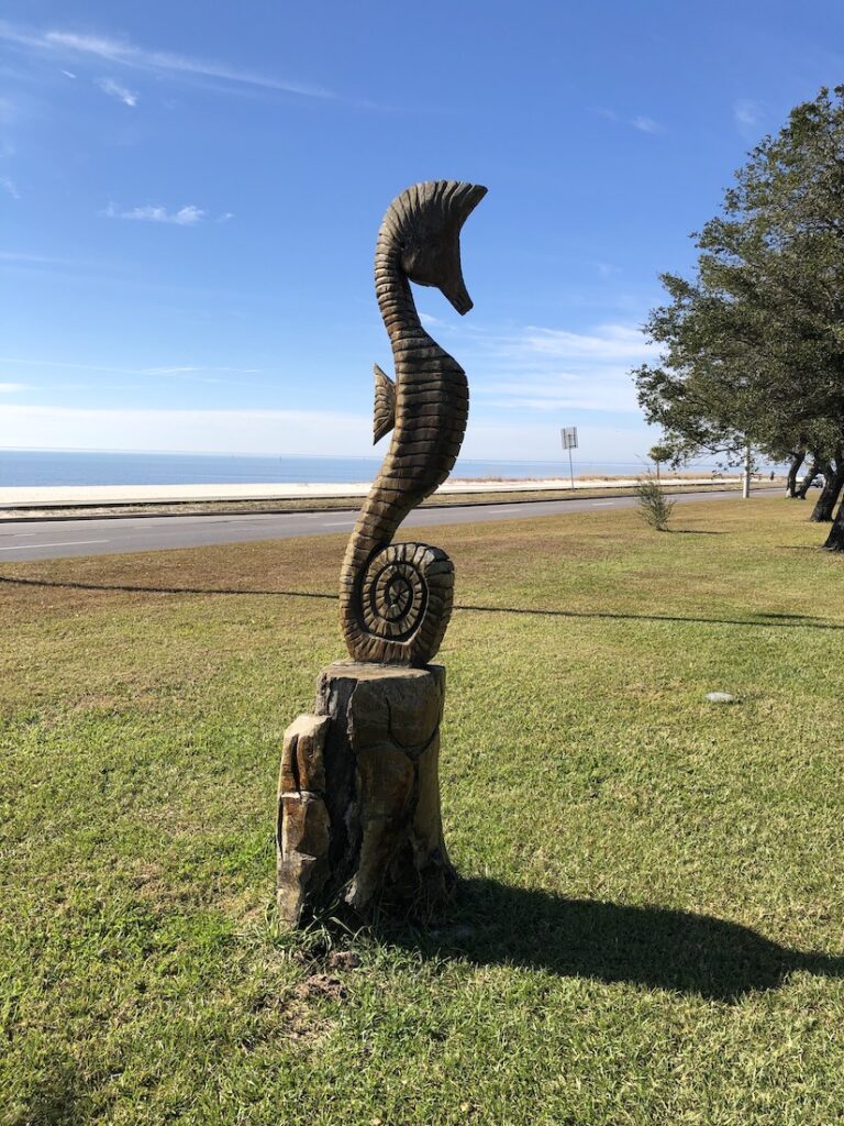 live oak carving beach 