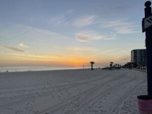 Mississippi Gulf Coast beach sunset